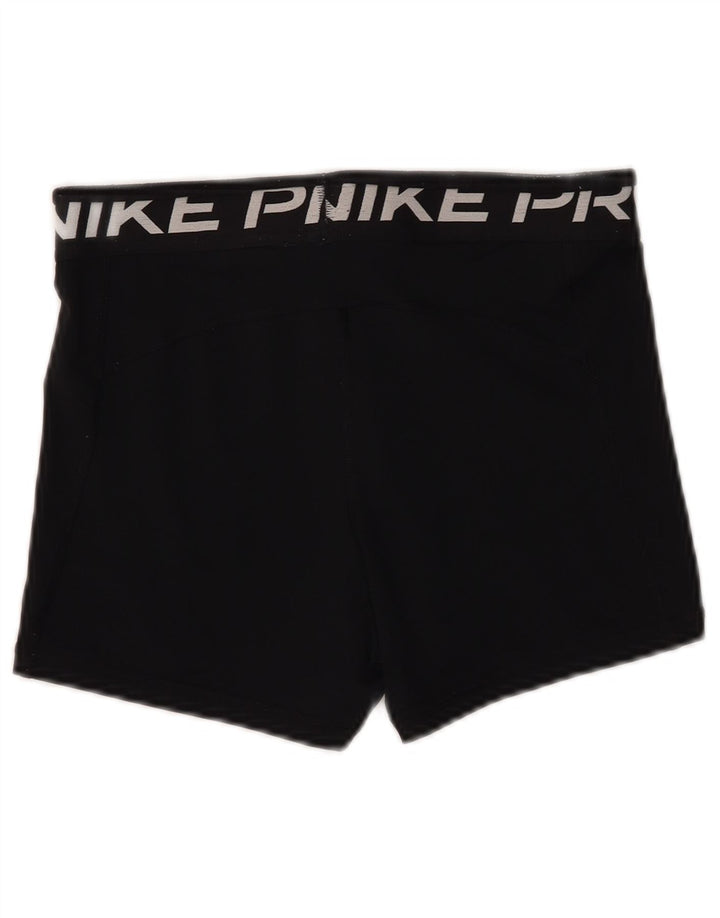 Nike Ženske Dri Fit Graphic Sport Shorts UK 12 Srednje crni poliester