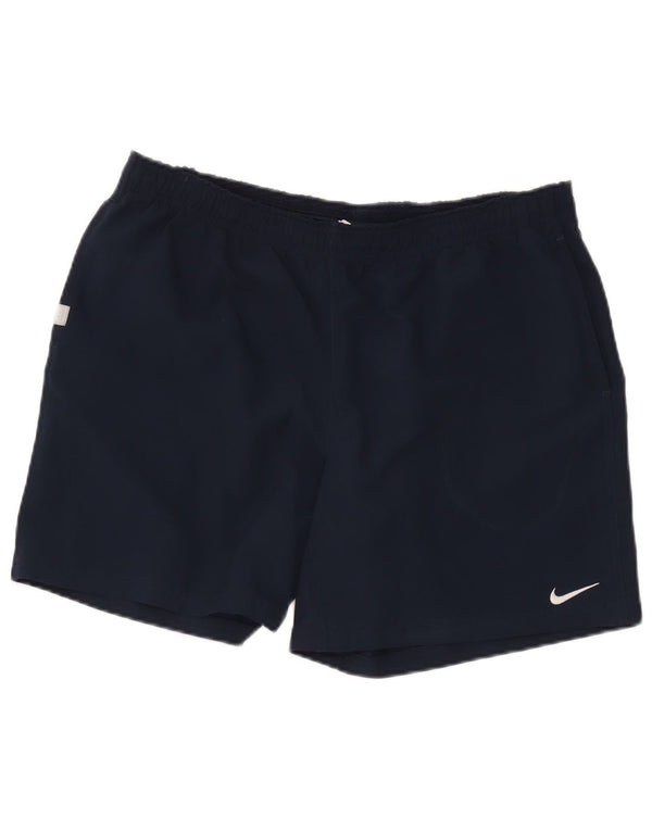 Nike ženske Dri Fit sportske kratke hlače UK 18 XL tamnoplavi poliester