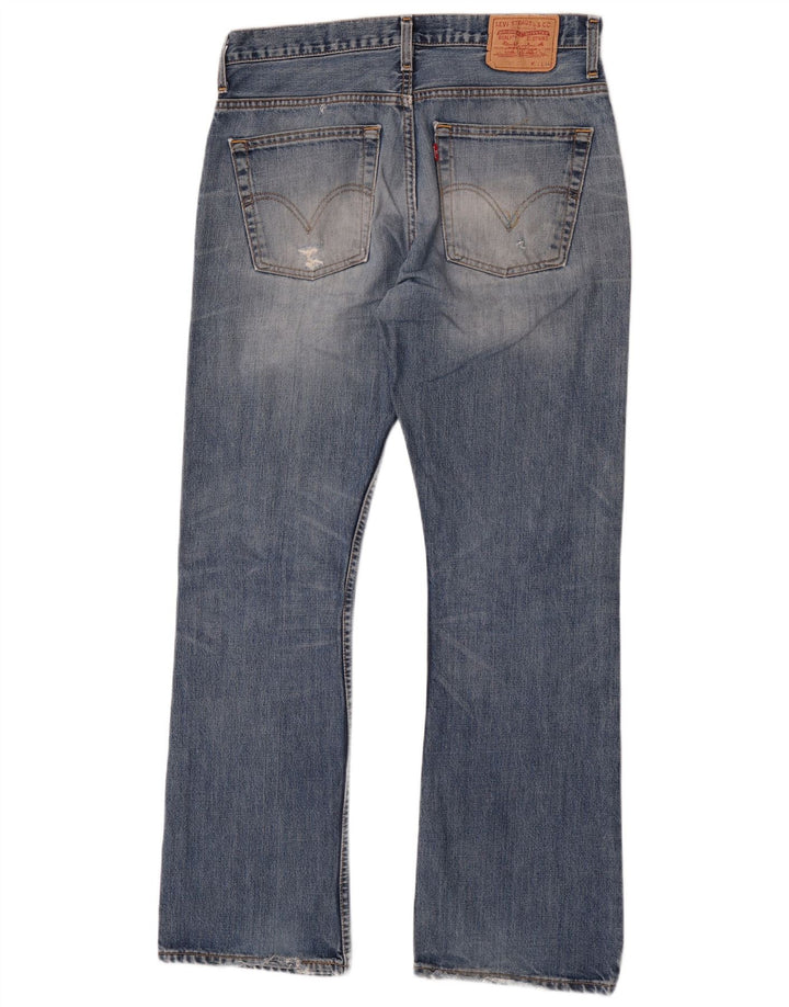 Levi's muške 507 Bootcut traperice W34 L34 plavi pamuk