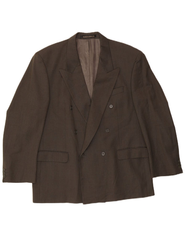 Marks & Spencer muški sako s dvostrukim kopčanjem UK 44 XL zeleni karirani