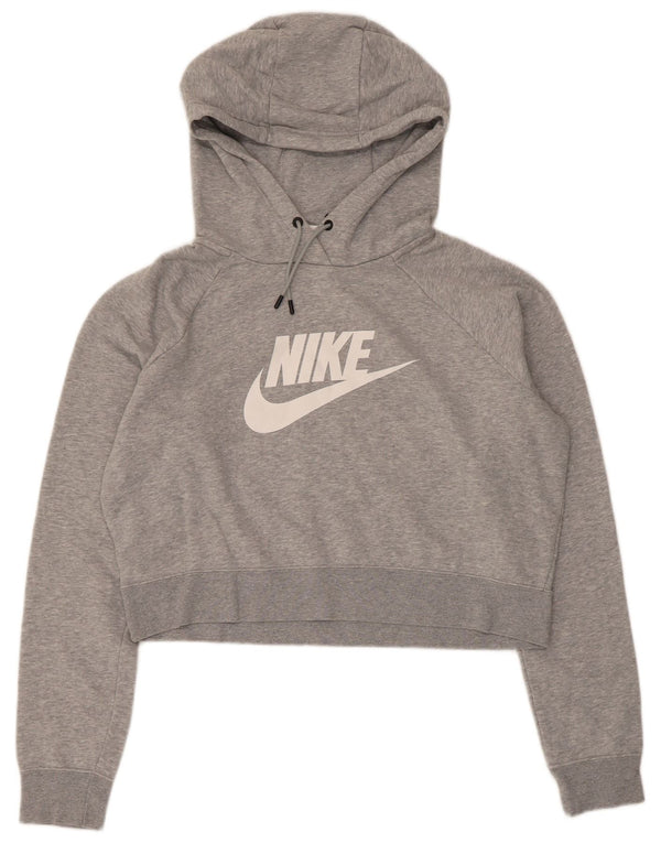 Nike Ženska skraćena trenirka s motivima UK 16 Large Gray Cotton