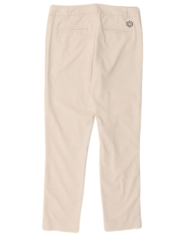 Puma ženske uske chino hlače UK 10 male W32 L28 bijeli poliester
