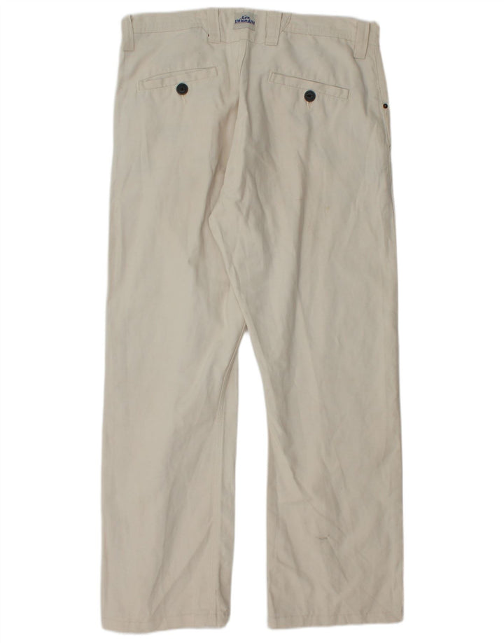 LEE muške ravne chino hlače W36 L30 Off White
