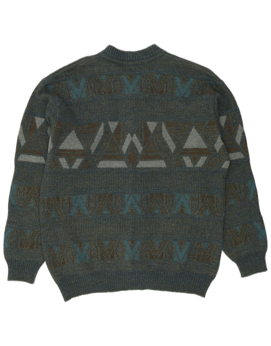 DRALON muški kardigan pulover srednje boje, geometrijski poliakril