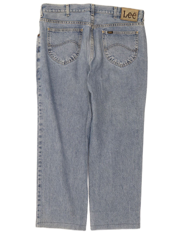 Lee Mens Chicago Straight Jeans W38 L27 Plavi pamuk