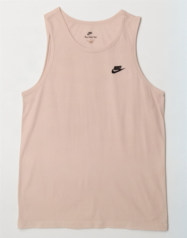 Nike Muški gornji dio prsluka Large White Cotton