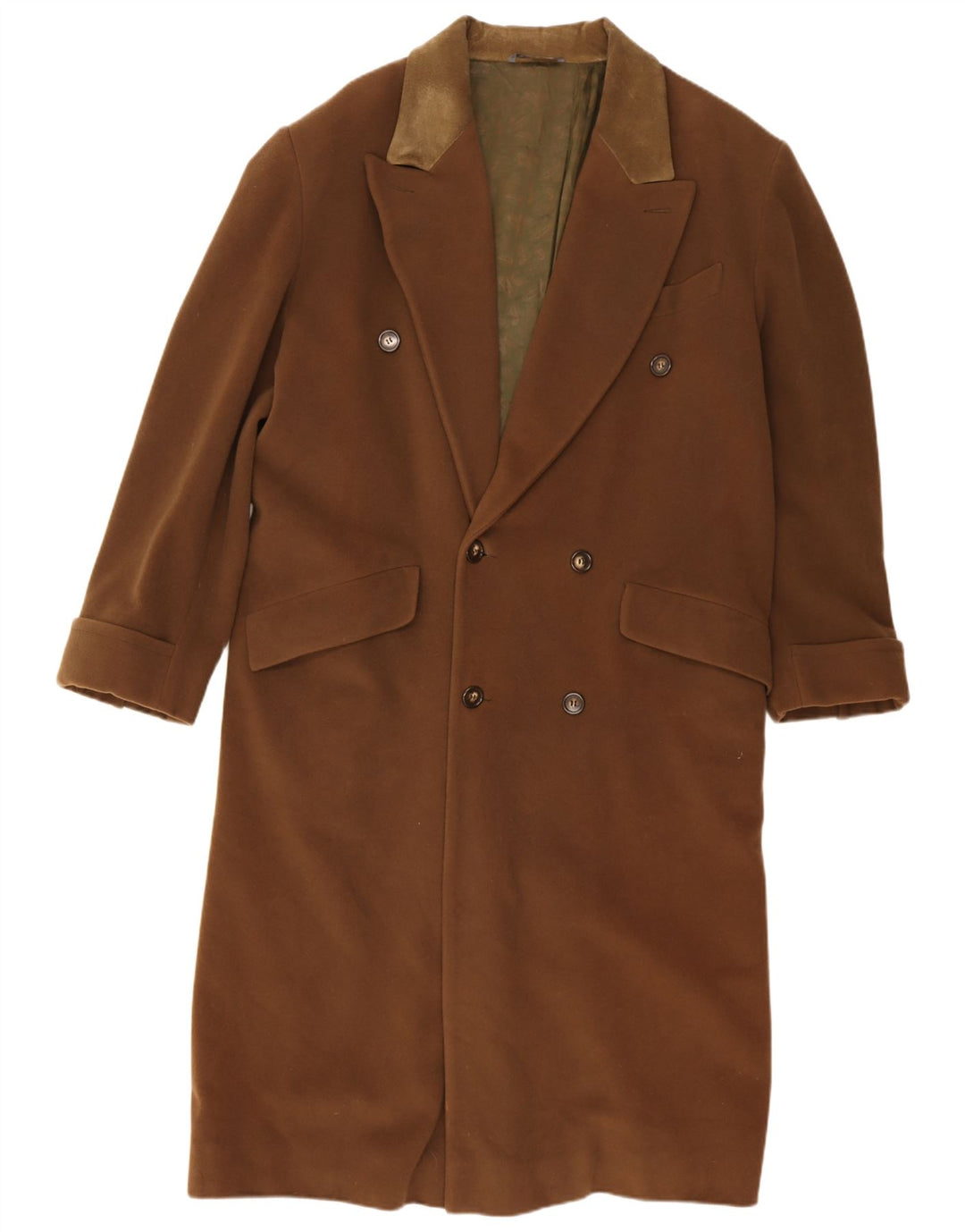 Byblos muški kaput s dvorednim kopčanjem IT 52 XL smeđa vuna