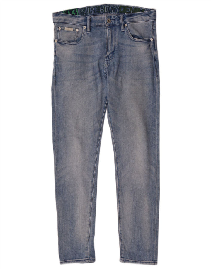 Superdry muške uske traperice W30 L30 plavi pamuk