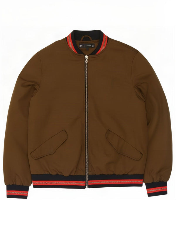 Zara ženska bomber jakna UK 40 veliki kaki poliester