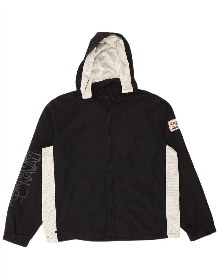 Muška kišna jakna s kapuljačom MURPHY & NYE UK 36 Mala crna boja