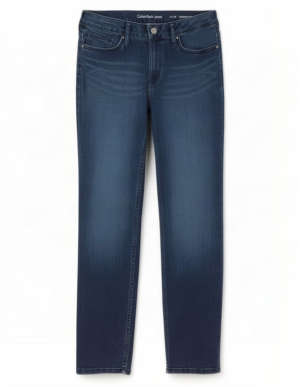 Calvin Klein ženske ultimativne uske traperice US 12 Large W30 L30 tamnoplave
