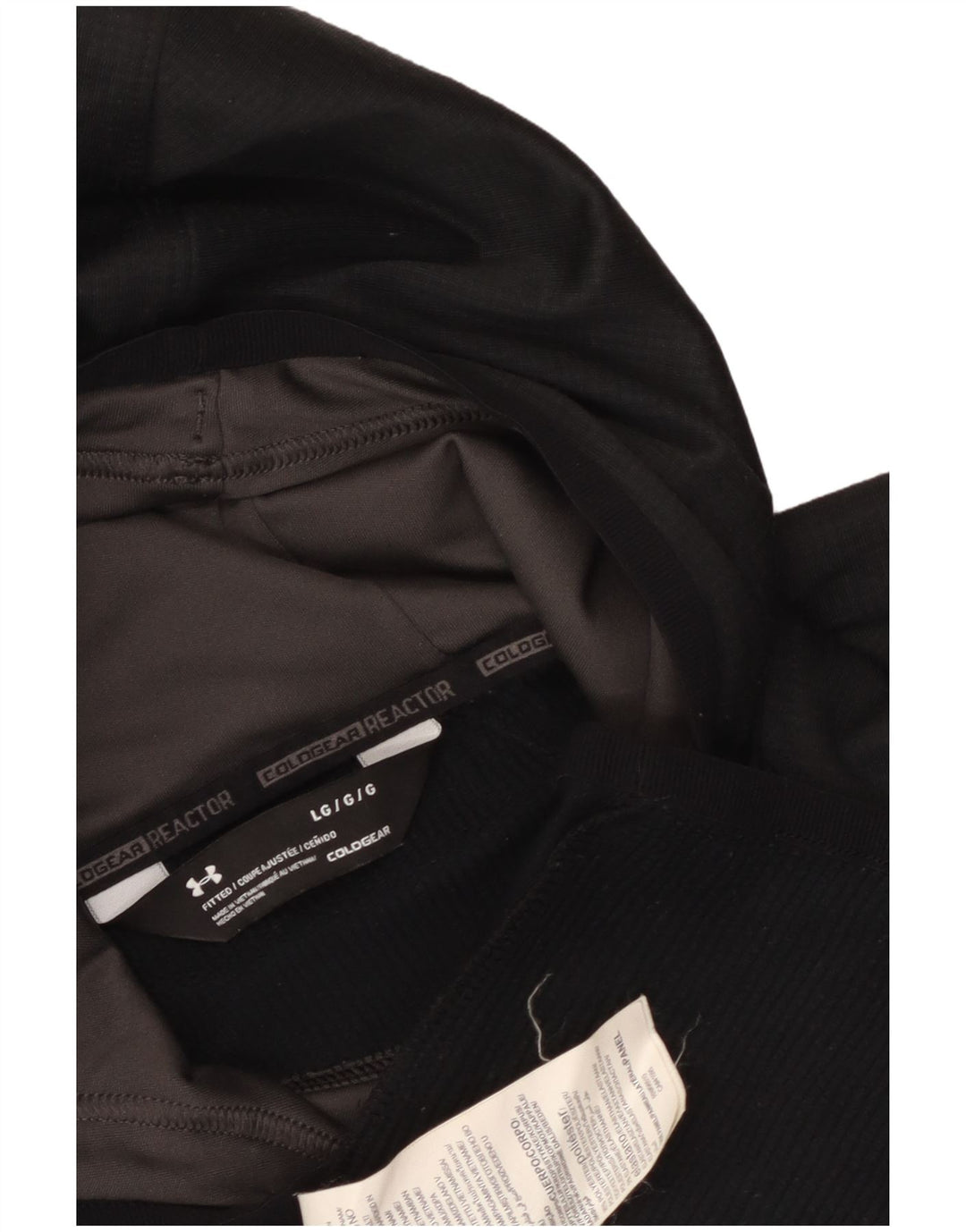 Under Armour muška majica s kapuljačom Cold Gear Veliki crni poliester
