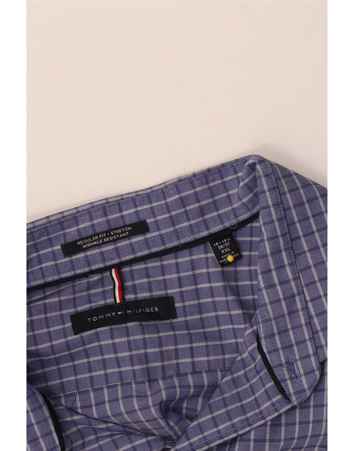 Tommy Hilfiger muška košulja standardnog kroja 2XL plavi pamuk na karo