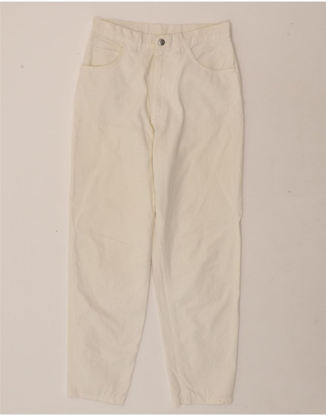 RIFLE Womens Tapered Jeans W32 L27 White Cotton Vintage Rifle and Second-Hand Rifle from Messina Hembry 
