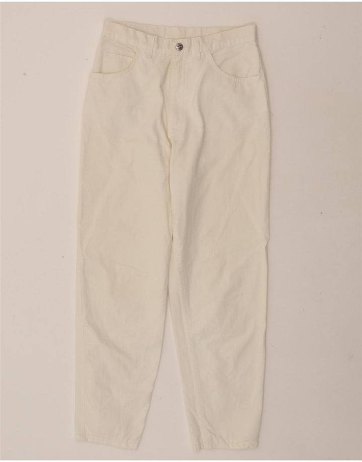 RIFLE Womens Tapered Jeans W32 L27 White Cotton Vintage Rifle and Second-Hand Rifle from Messina Hembry 