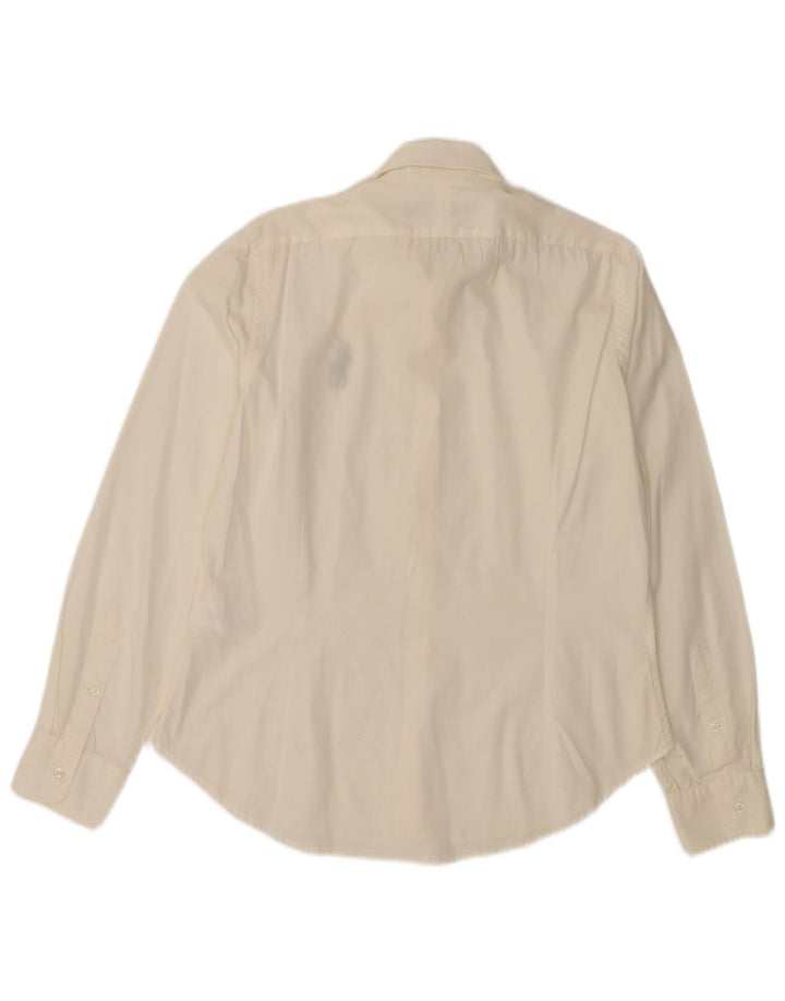 POLO RALPH LAUREN Ženska košulja US 14 XL sivobijeli pamuk