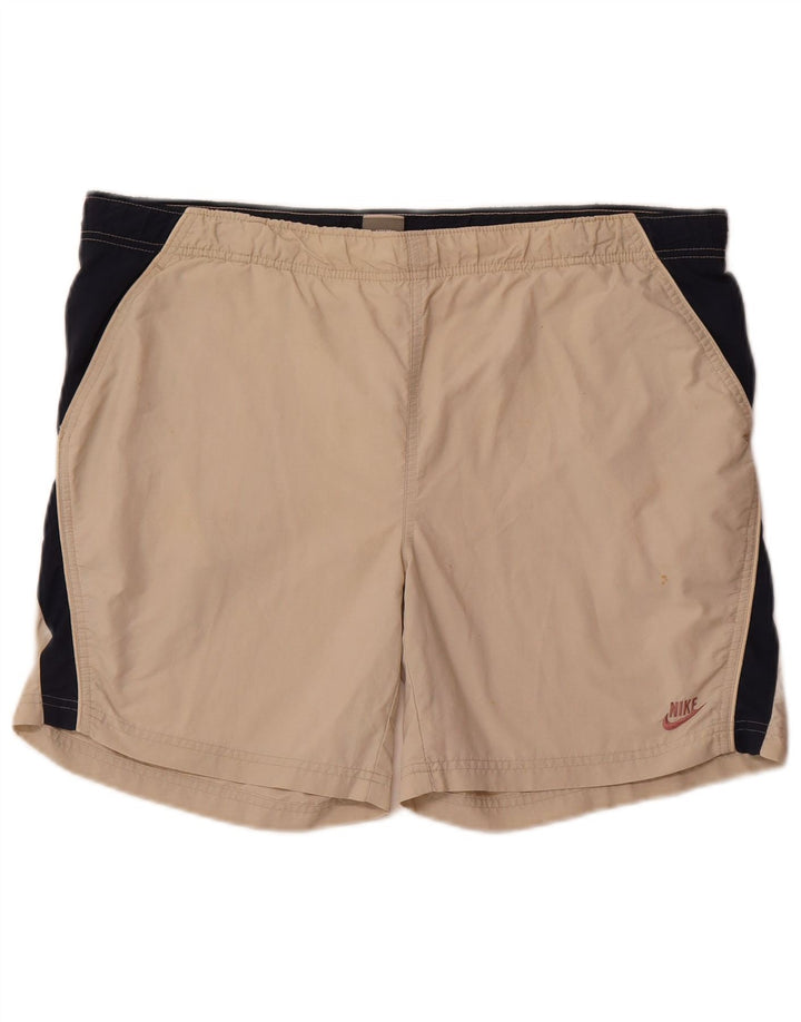 Nike muške sportske kratke hlače s grafičkim motivima UK 34/36 velike bež boje poliester