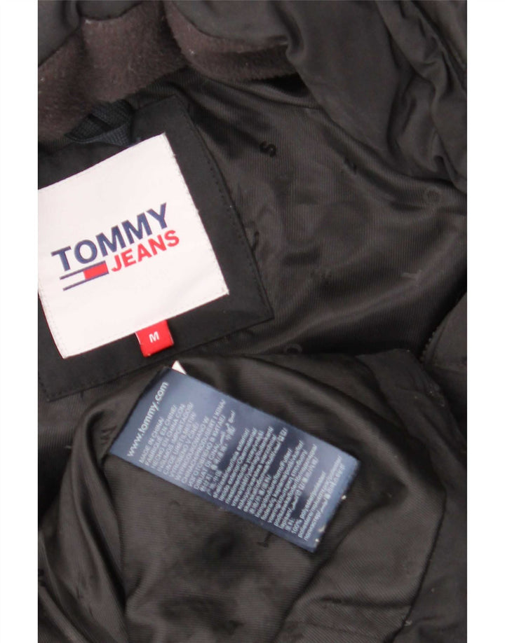 Tommy Hilfiger ženski podstavljeni kaput s kapuljačom UK 14 srednji crni poliester
