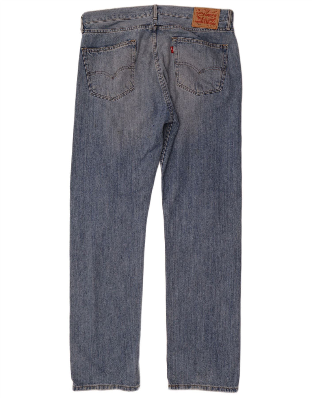 Levi's muške 505 ravne traperice W34 L32 plavi pamuk