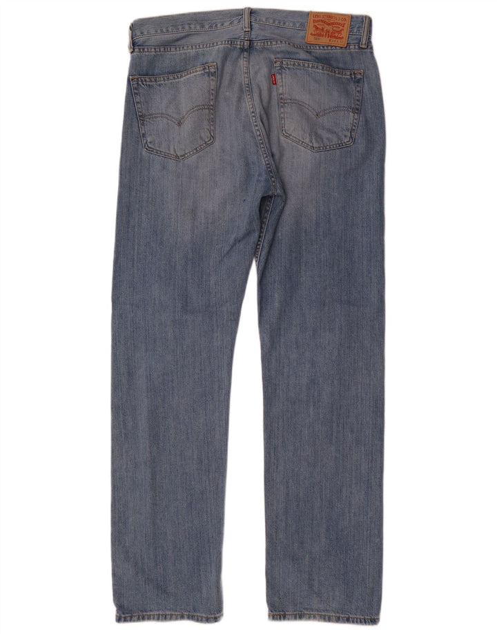 Levi's muške 505 ravne traperice W34 L32 plavi pamuk