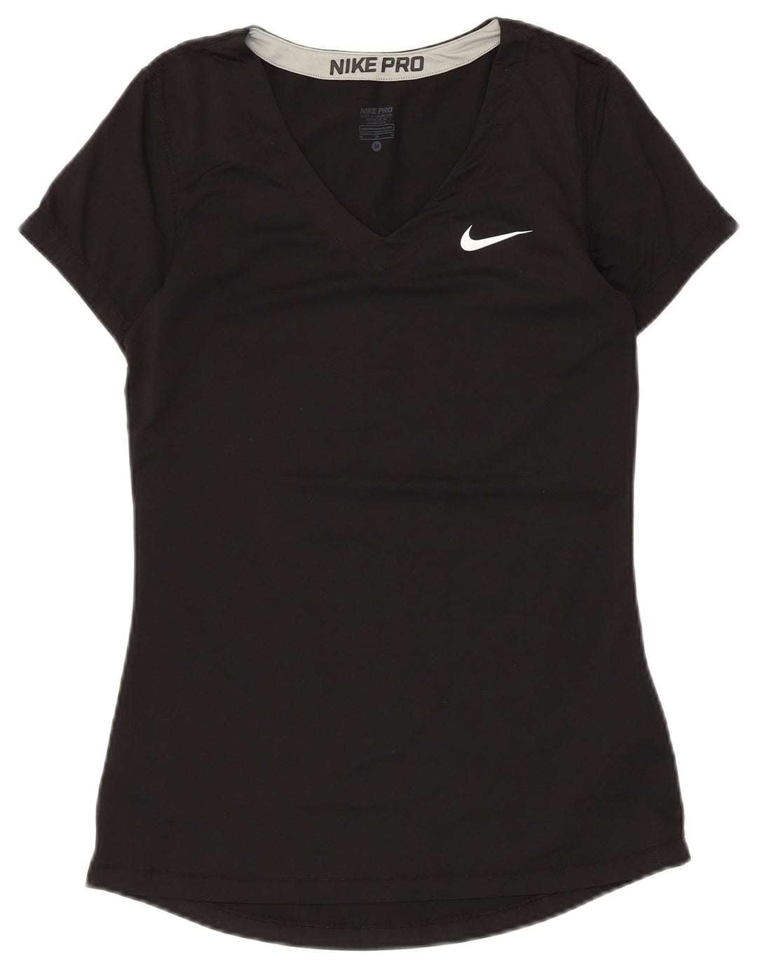 Nike Ženska Dri Fit majica kratkih rukava UK 12 srednje crni poliester