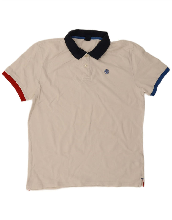 Muška polo majica North Sails 2XL od bijelog pamuka