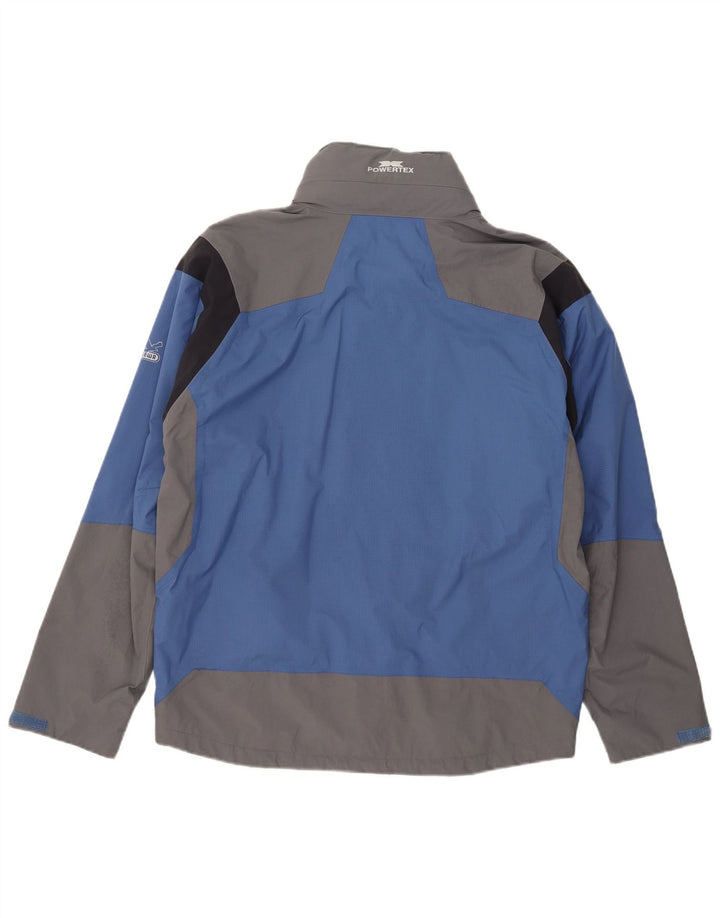 SALEWA Muška kišna jakna s kapuljačom EU 50 Large Blue Colourblock poliamid