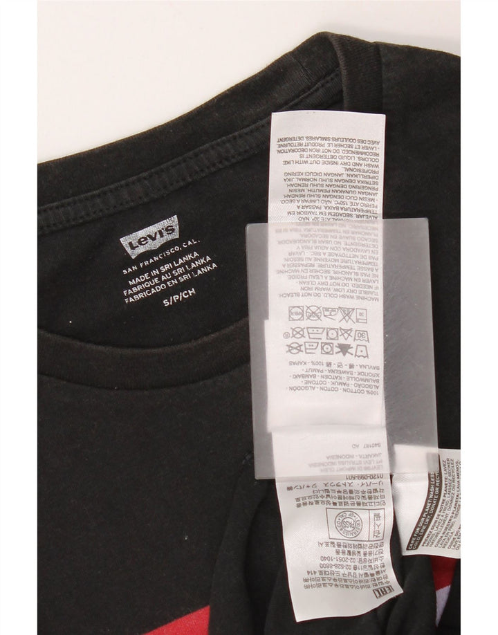Levi's muška majica s grafičkim motivima, mala crna pamučna majica