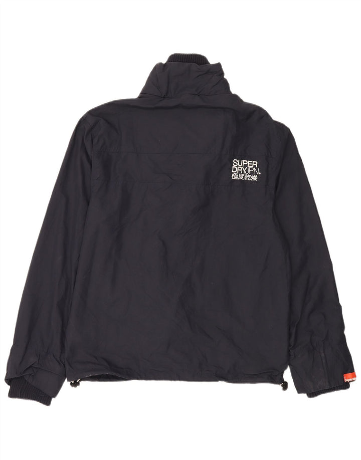 SUPERDRY Muška kišna jakna The Windcheater Graphic UK 40 Large Navy Blue
