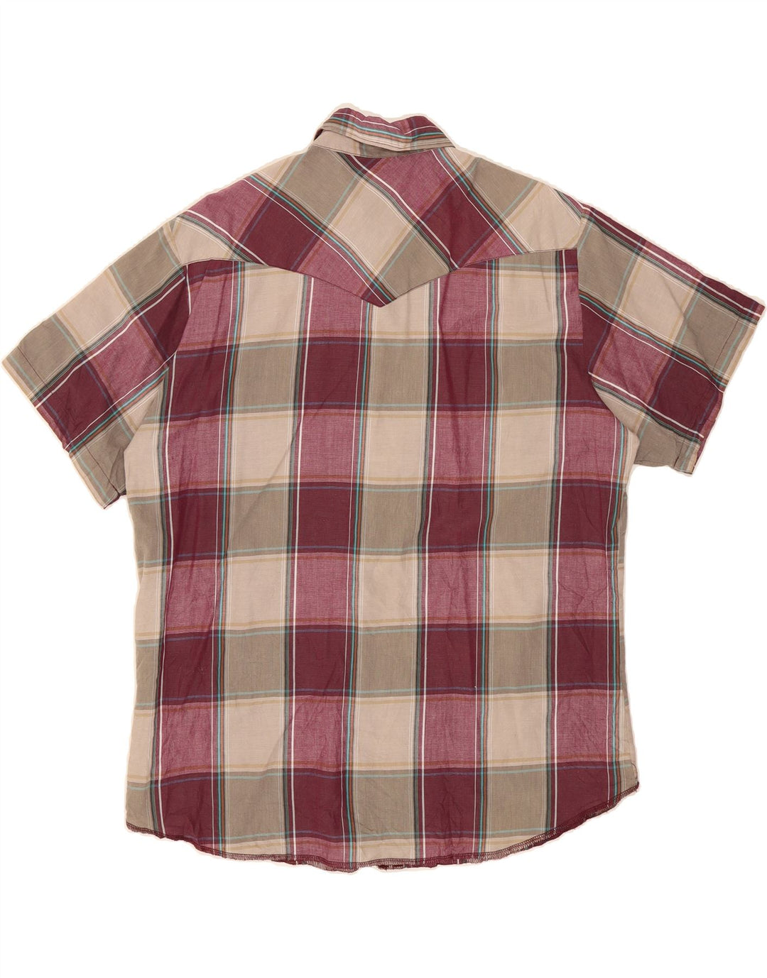 WRANGLER Mens Short Sleeve Shirt XL Pink Check Vintage Wrangler and Second-Hand Wrangler from Messina Hembry 
