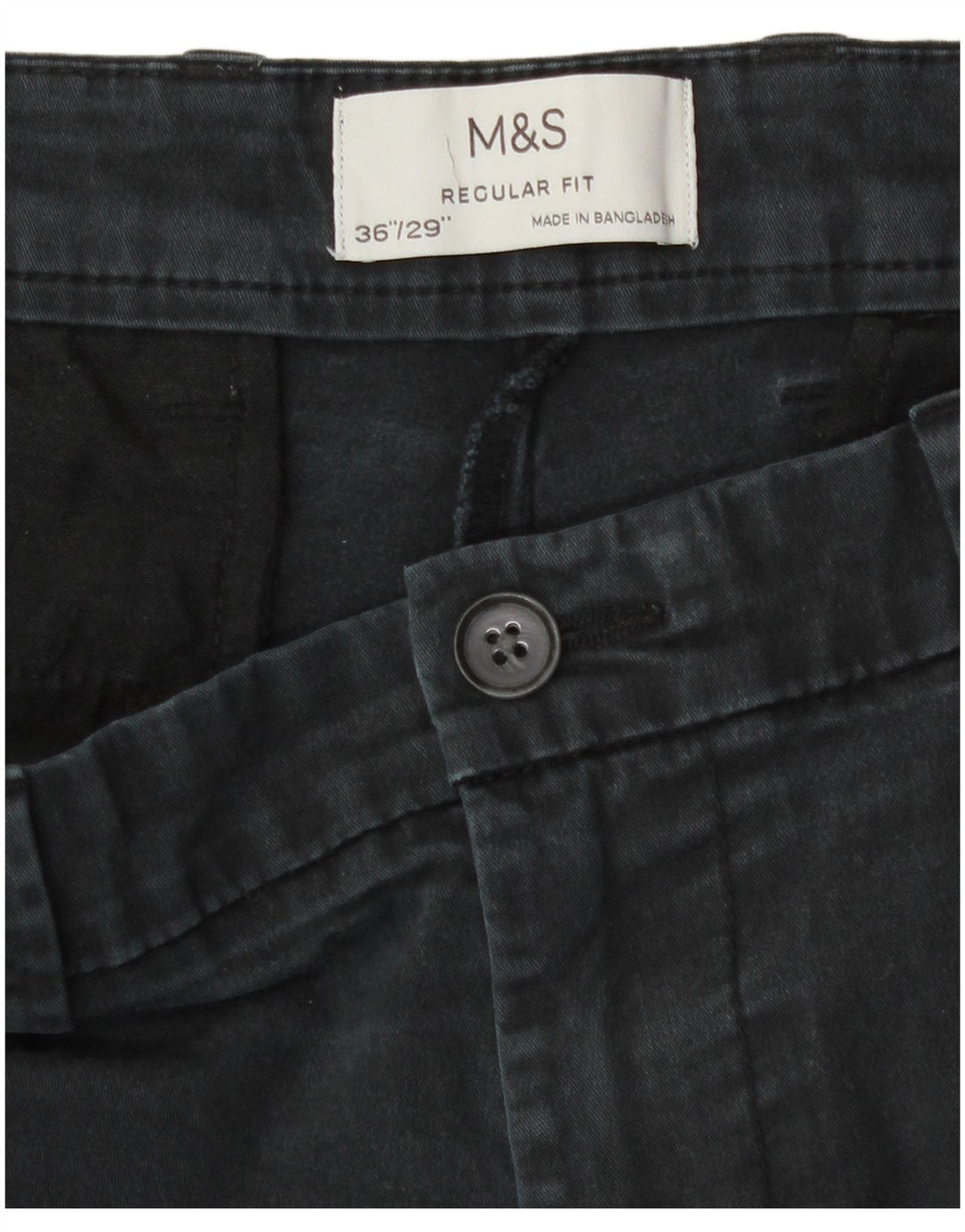 Marks & Spencer muške chino hlače ravnog kroja W36 L29 sive