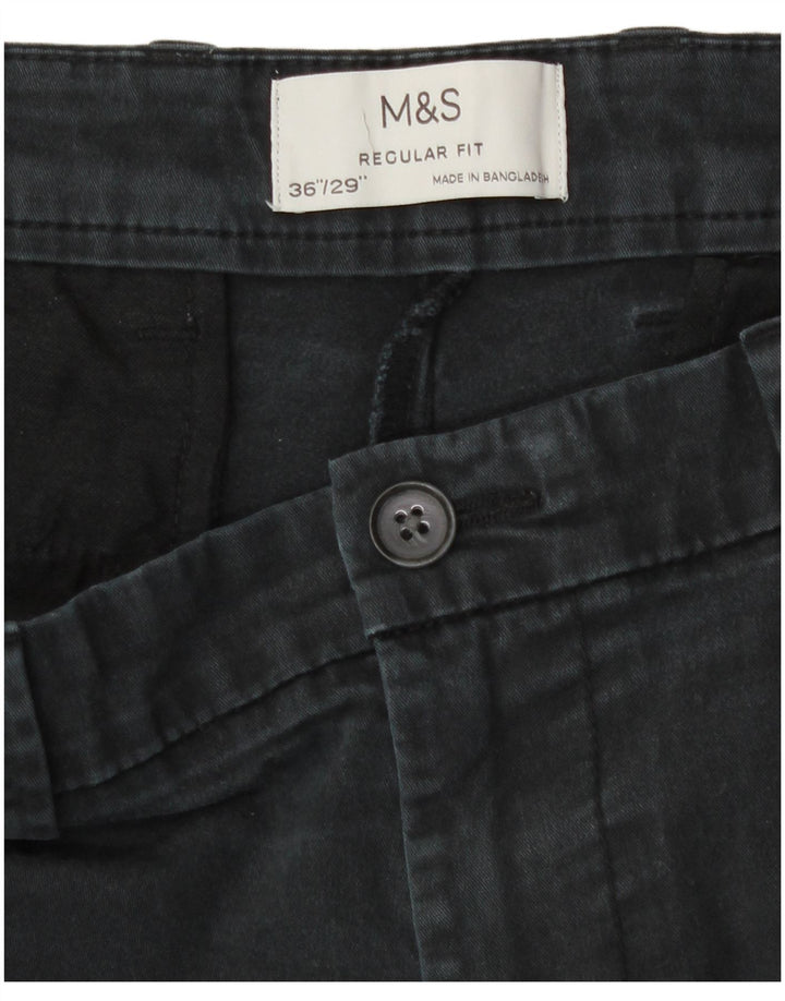 Marks & Spencer muške chino hlače ravnog kroja W36 L29 sive