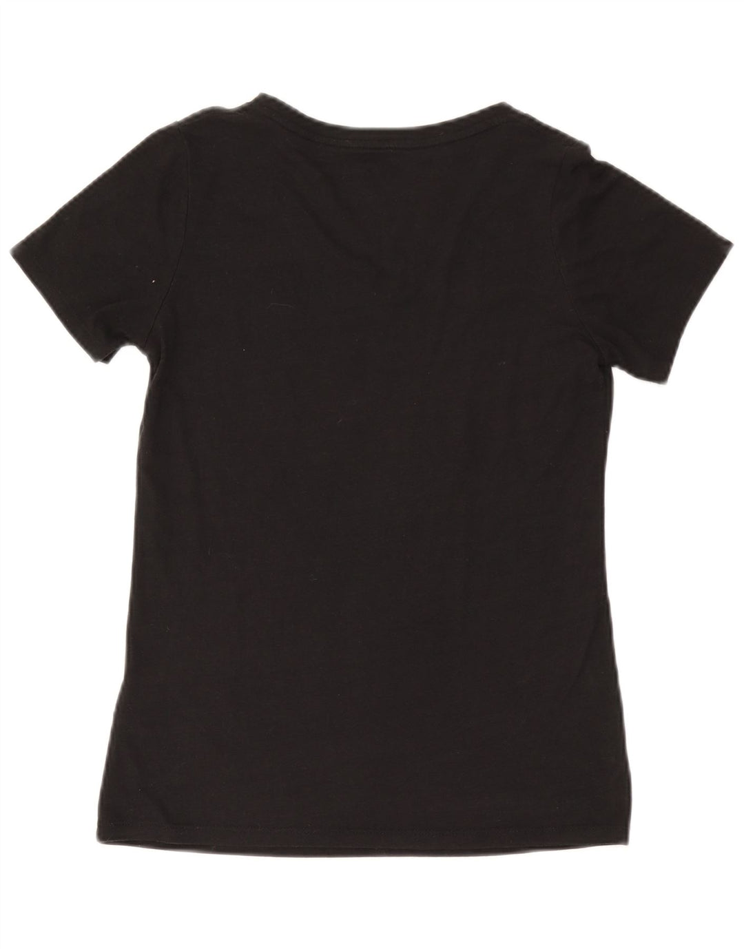 NIKE Ženska majica kratkih rukava atletskog kroja UK 10 Mala crna poliester