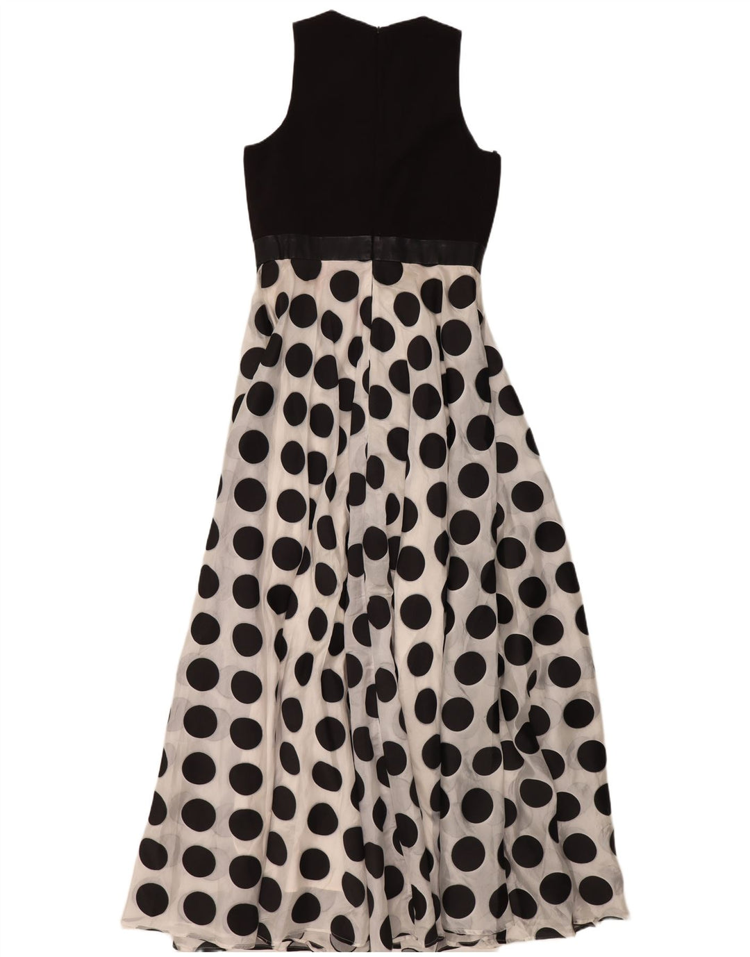 COAST ženska maksi haljina bez rukava UK 12 srednje bijele točkice od poliestera