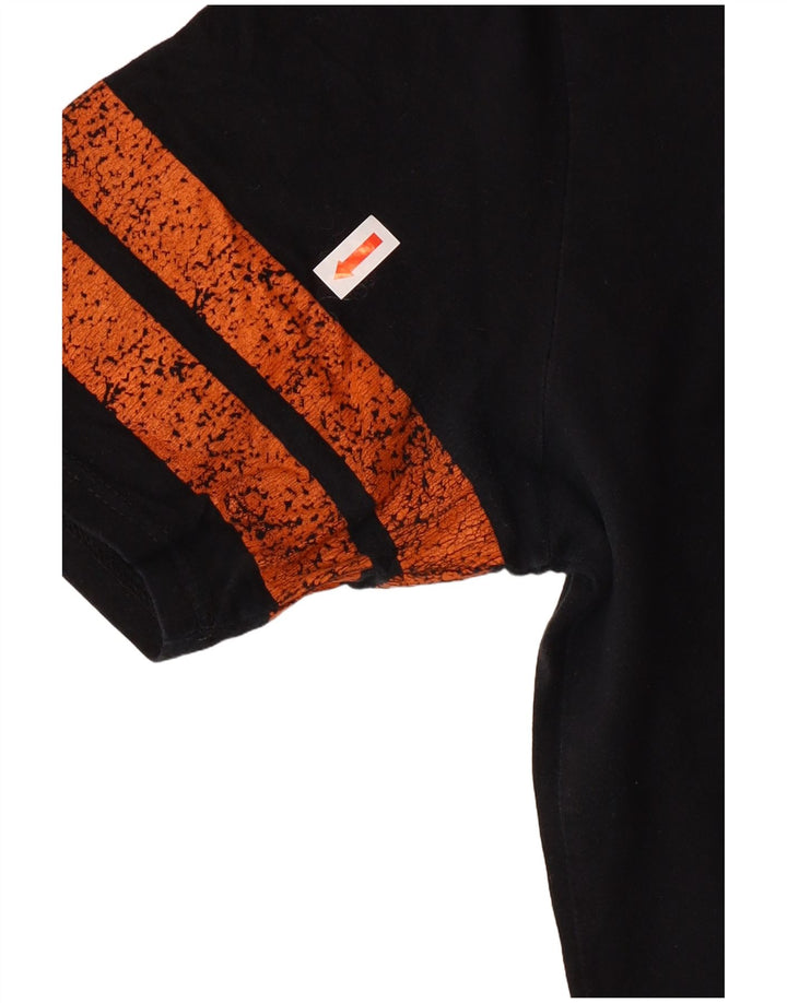 HARLEY DAVIDSON Ženska grafička majica kratkih rukava UK 12 Srednje crni pamuk