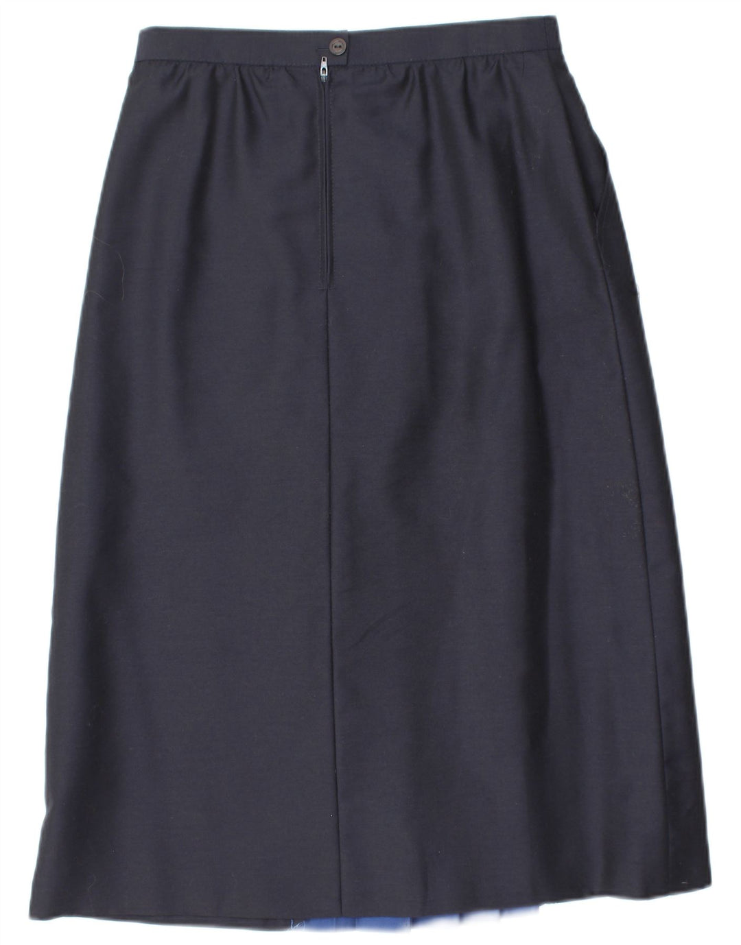 VINTAGE ženska suknja A-kroja visokog struka EU 38 srednje veličine W28 tamnoplava