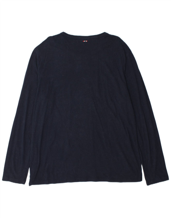 NAPAPIJRI Muška Geographic Graphic T-Shirt majica dugih rukava 3XL tamnoplavi pamuk