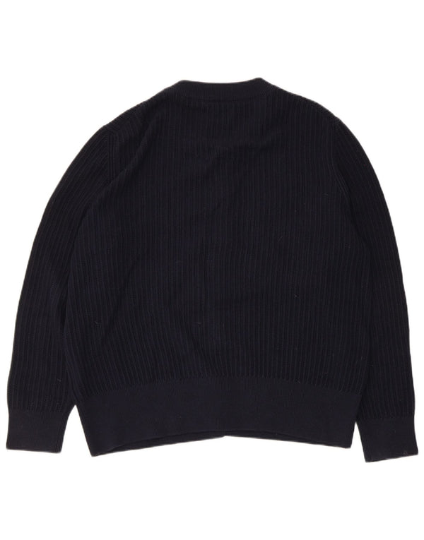 Gant ženski kardigan pulover UK 18 XL tamnoplavi pamuk
