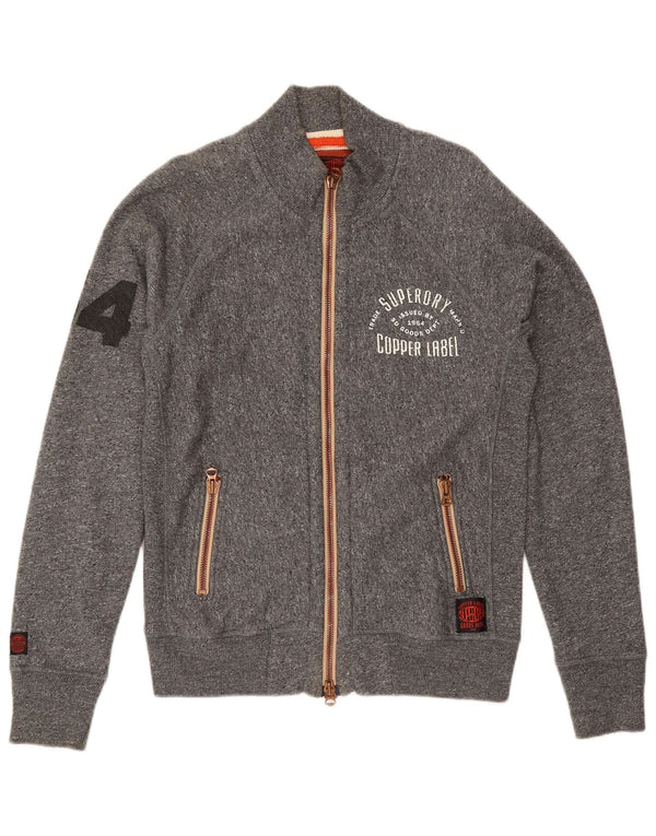 Velika siva pamučna muška trenirka Superdry Graphic