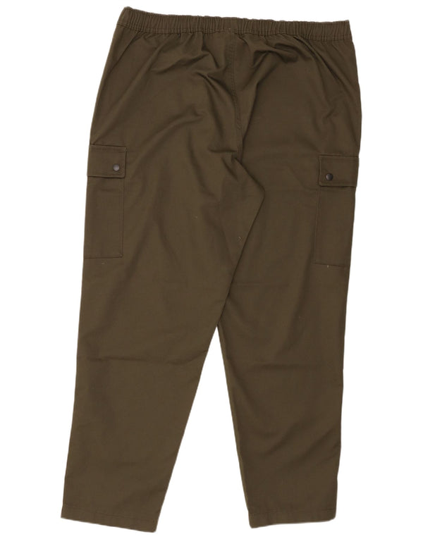 Jack & Jones muške ravne kargo hlače 3XL W46 L31 kaki poliester