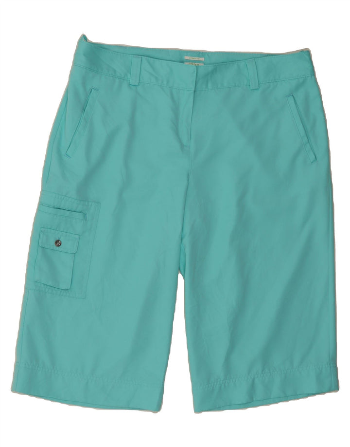 IZOD Womens Bermuda Cargo Shorts US 16 2XL W36 Turquoise Polyester Vintage Izod and Second-Hand Izod from Messina Hembry 