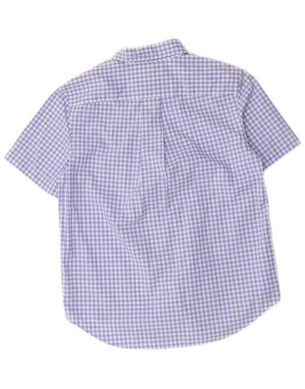 Ralph Lauren majica kratkih rukava za dječake 10-11 godina srednje plava pamuk od ginghama