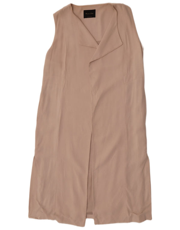 Massimo Dutti ženska dugačka jakna bez rukava UK 14 srednje bež