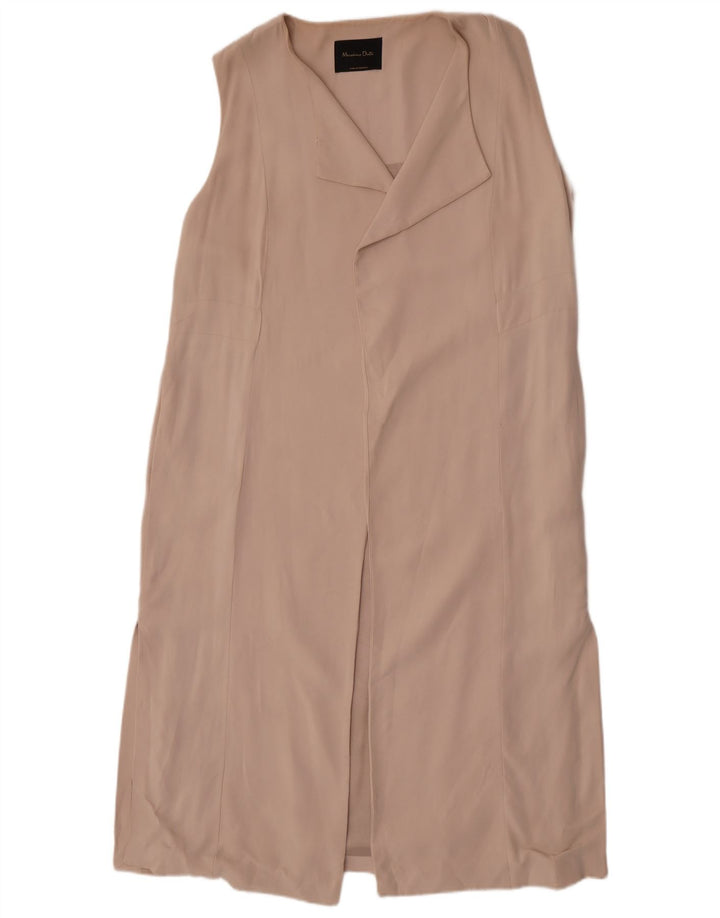 Massimo Dutti ženska dugačka jakna bez rukava UK 14 srednje bež