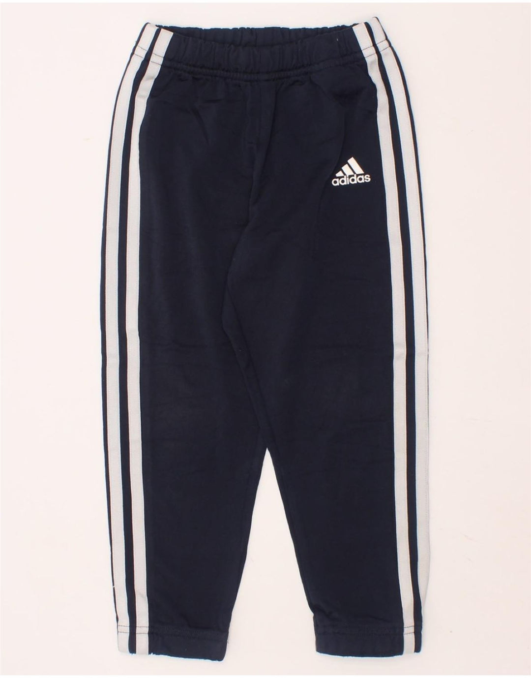 ADIDAS Boys Tracksuit Trousers 2-3 Years  Navy Blue Polyester Vintage Adidas and Second-Hand Adidas from Messina Hembry 