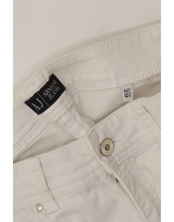 Armani Jeans Ženske ravne traperice W29 L27 Bijele