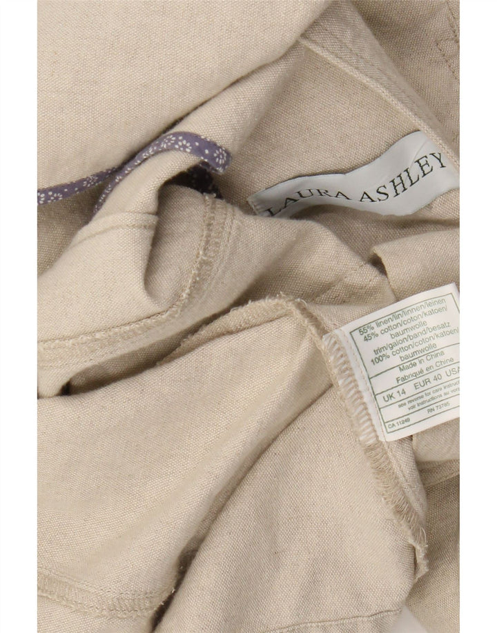 Laura Ashley Ženska jakna s 3 gumba UK 14 Large Beige Lan