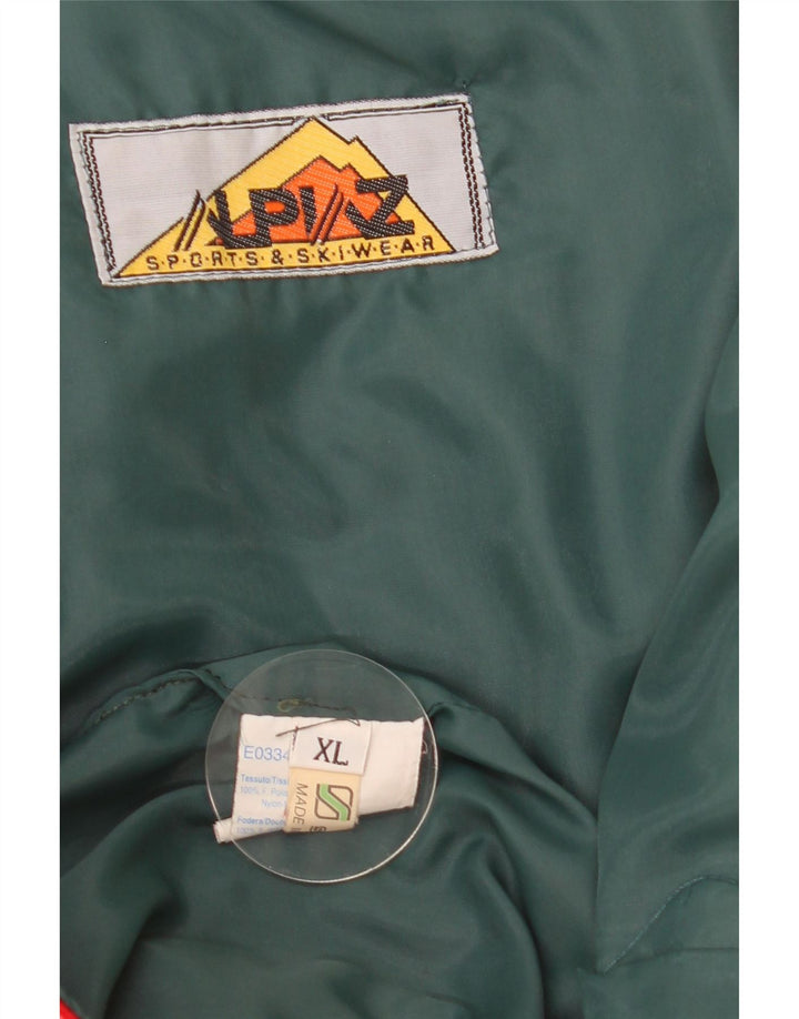 Vintage muška skijaška jakna UK 42 XL crveni poliester