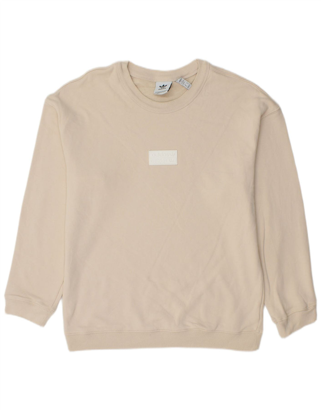 ADIDAS muški džemper srednji bijeli pamuk