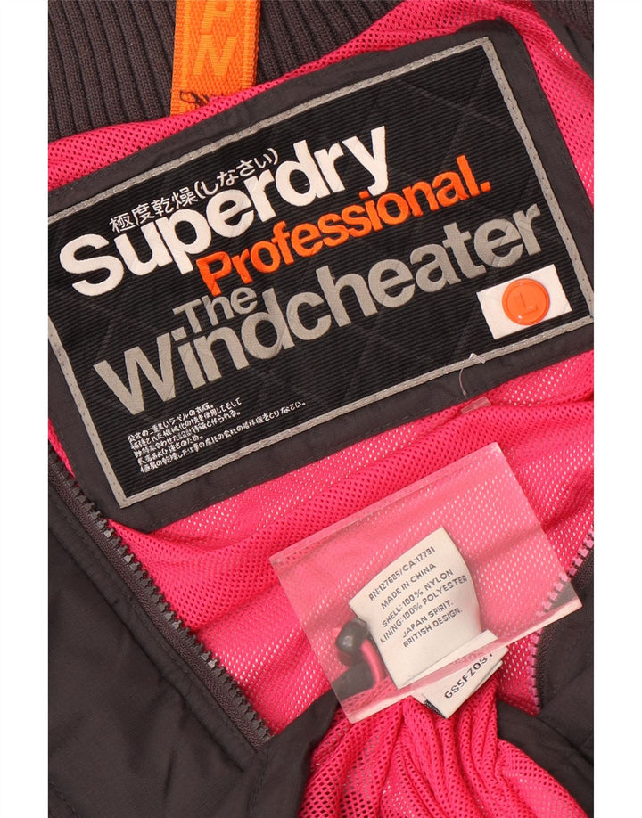 Superdry ženska jakna vjetrovka UK 16 velika crna